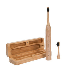 Bamboo USB Rechargeable Electric Toothbrush with Case