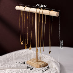 Wooden Jewelry Display Stand – Bracelet, Necklace & Earring Holder