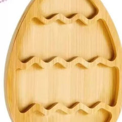 Eco-Friendly Bamboo Snack Dish – Fruit & Nut Plate