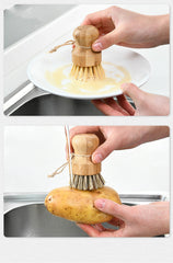 Eco-Friendly Bamboo Coconut Palm Kitchen Cleaning Brush