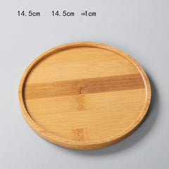 Bamboo Succulent Plant Pot Tray Holder Stand