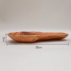 Rectangular Wooden Snack & Fruit Tray – Nordic Style Serving Plate