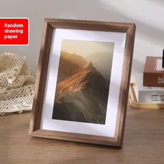 Nordic Style Wooden Photo Frame – Minimalist Table & Wall Decoration