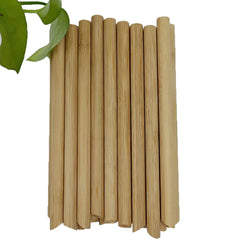 Pure Natural Bamboo Drinking Straws Eco-Friendly 18cm