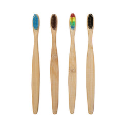 Natural Bamboo Toothbrush Set – 6 Pack Adults