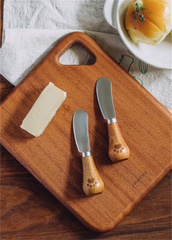 Mini Stainless Steel Butter Knife with Cocoa Bear Handle