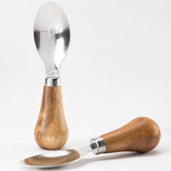 Wooden Handle Stainless Steel Cheese Knife Butter Spreader