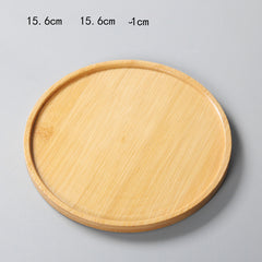 Bamboo Succulent Plant Pot Tray Holder Stand