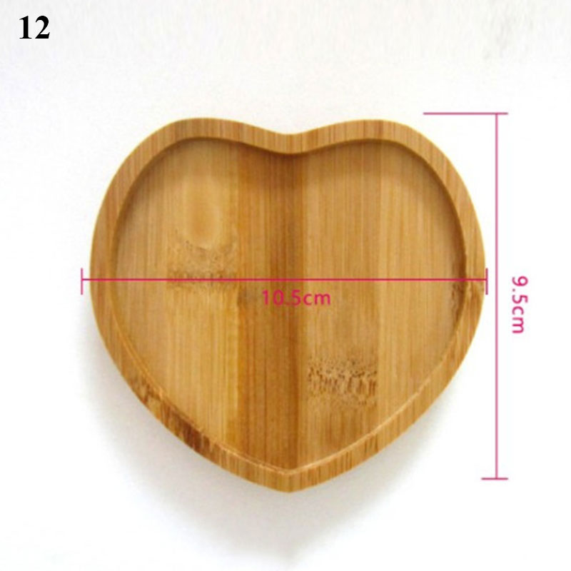 Heart-Shaped Bamboo Tray | Eco-Friendly Wooden Plate