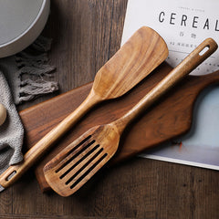 Premium Teak Wooden Spatula Set for Kitchen