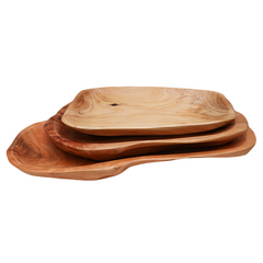 Rectangular Wooden Snack & Fruit Tray – Nordic Style Serving Plate