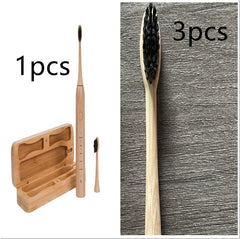 Bamboo USB Rechargeable Electric Toothbrush with Case