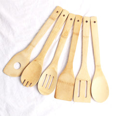 Eco-Friendly Bamboo Cooking Spatula for Non-Stick Pans