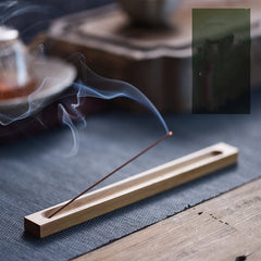 Bamboo Allegro Incense Stick & Base Holder – Elegant Wooden Joss Stick Stand